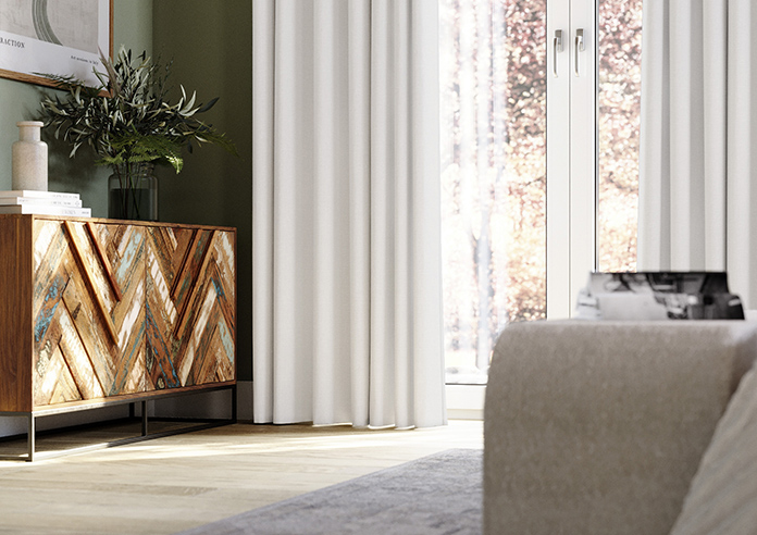 Hampshire (Blackout) Eyelet, Platinum - Ready Made Curtains - Image 6